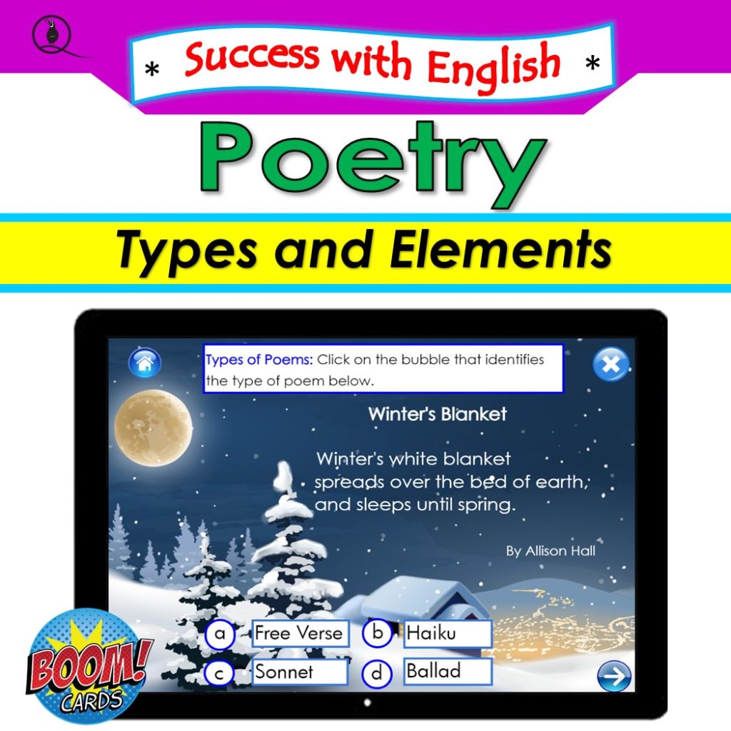 Poetry Types and Elements – Quail Publishers