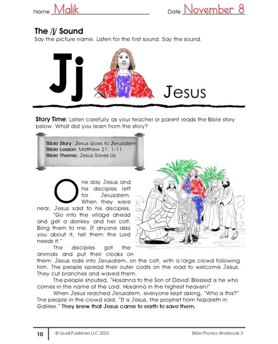 Bible Phonics Workbook 3